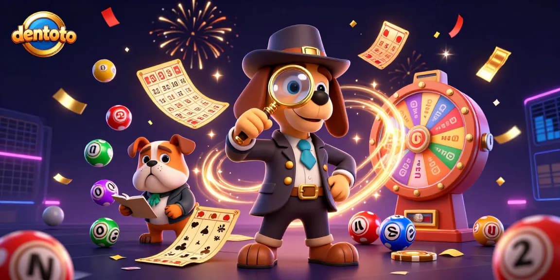 Experience thrilling games with dentoto as a cartoon detective uncovers casino treasures.