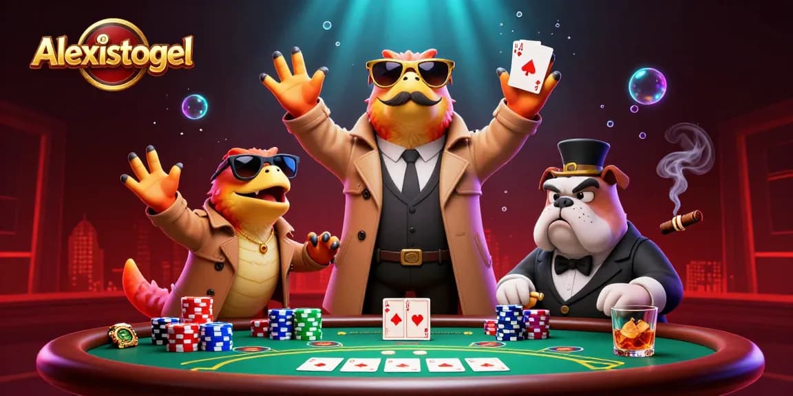 Engage with Alexistogel's thrilling atmosphere as raptors attempt to enter a VIP casino lounge.