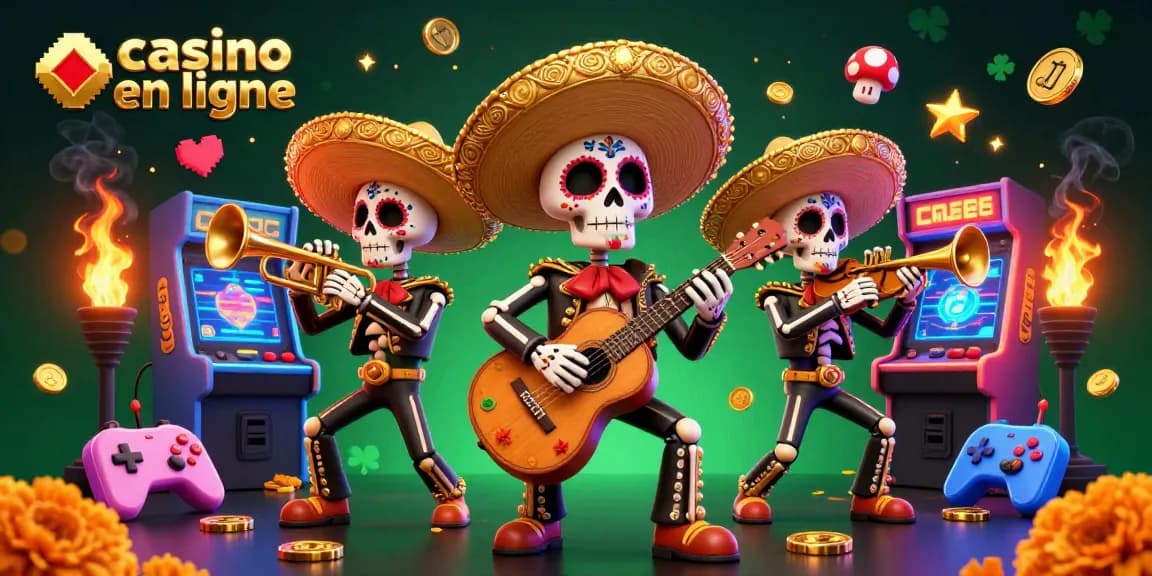 Jouez à des jeux captivants de casino en ligne avec ce décor festif vibrant
