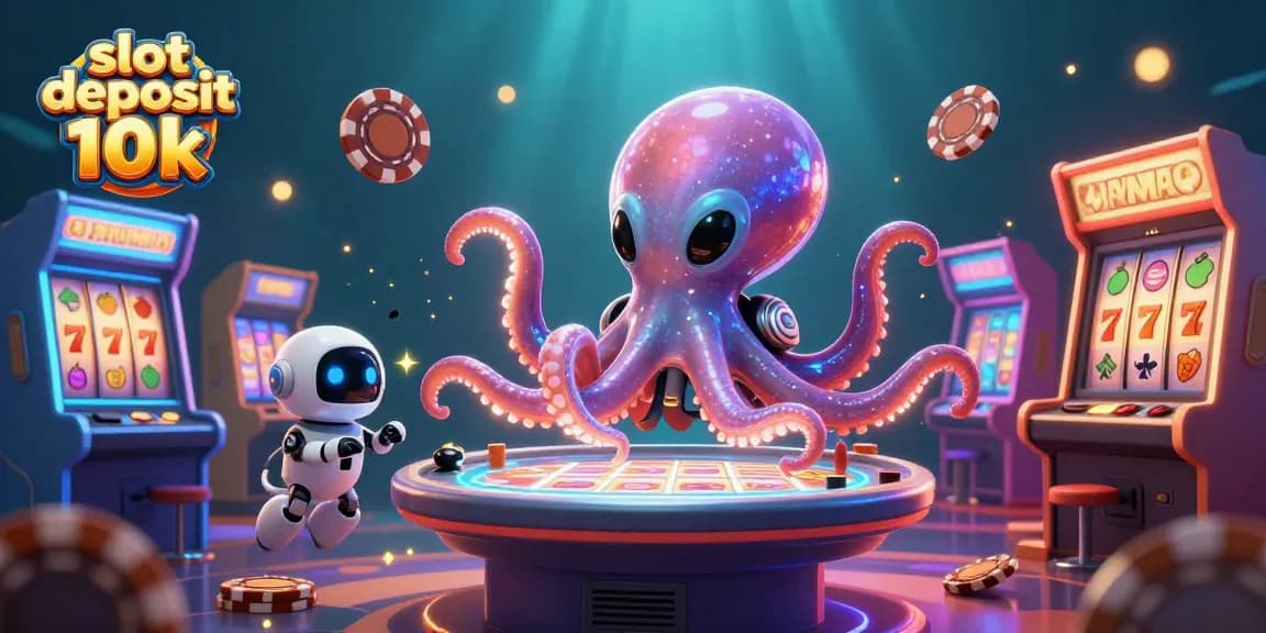 Simak slot deposit 10k saat alien beraksi di meja permainan holografis yang berkilauan.