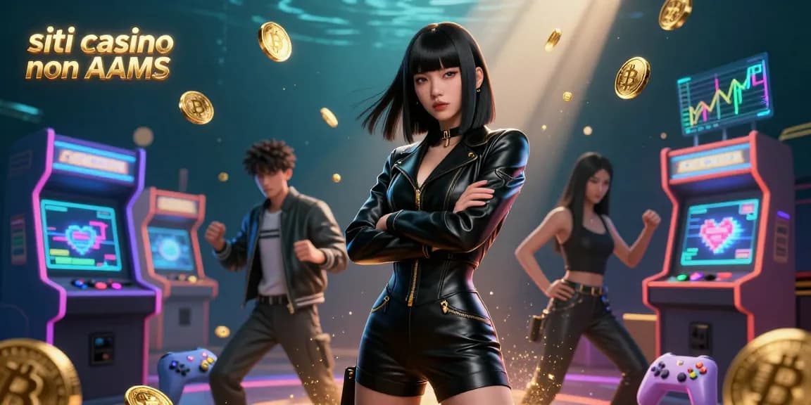 Interagisci con i migliori siti per siti casino non AAMS, caratterizzati da elementi di gioco vivaci e design futuristico.