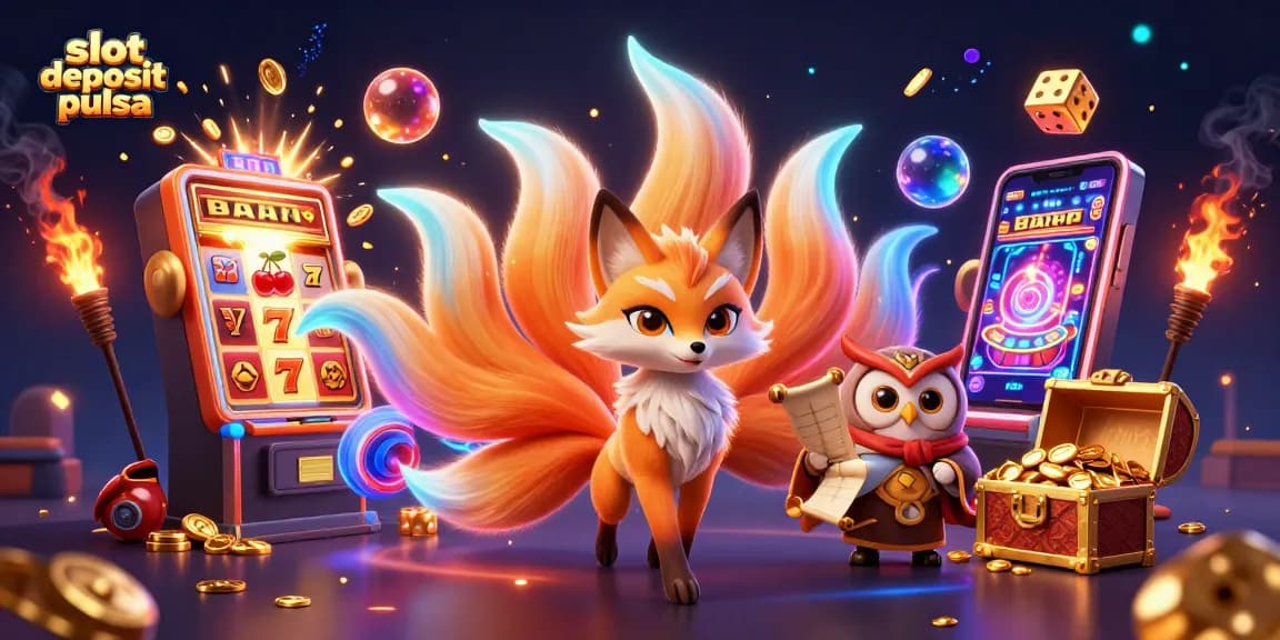 Experience the excitement of slot deposit pulsa with vibrant spirit characters and jackpot visuals.