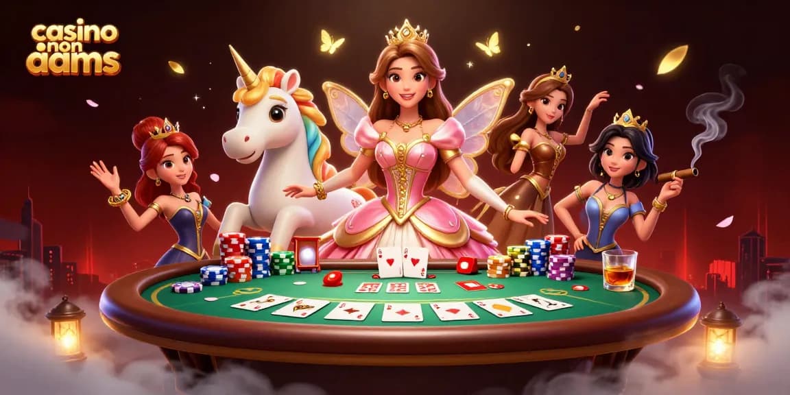 Scopri il mondo emozionante dei casinò non AAMS con un'illustrazione 3D vibrante di una scena glamour che presenta elementi di poker.