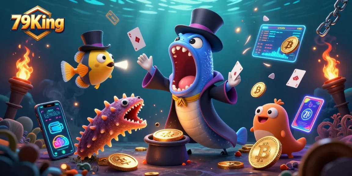 Experience thrilling gameplay at 79King with a vibrant underwater casino scene showcasing exciting elements.