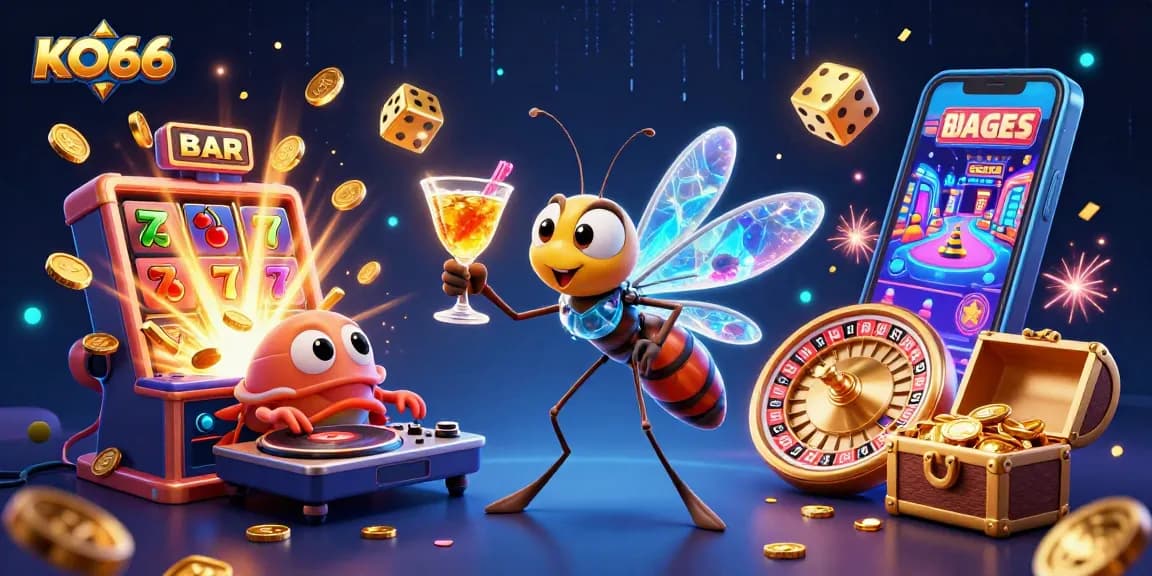 Play engaging casino games with KO66 featuring vibrant characters and exciting themes.