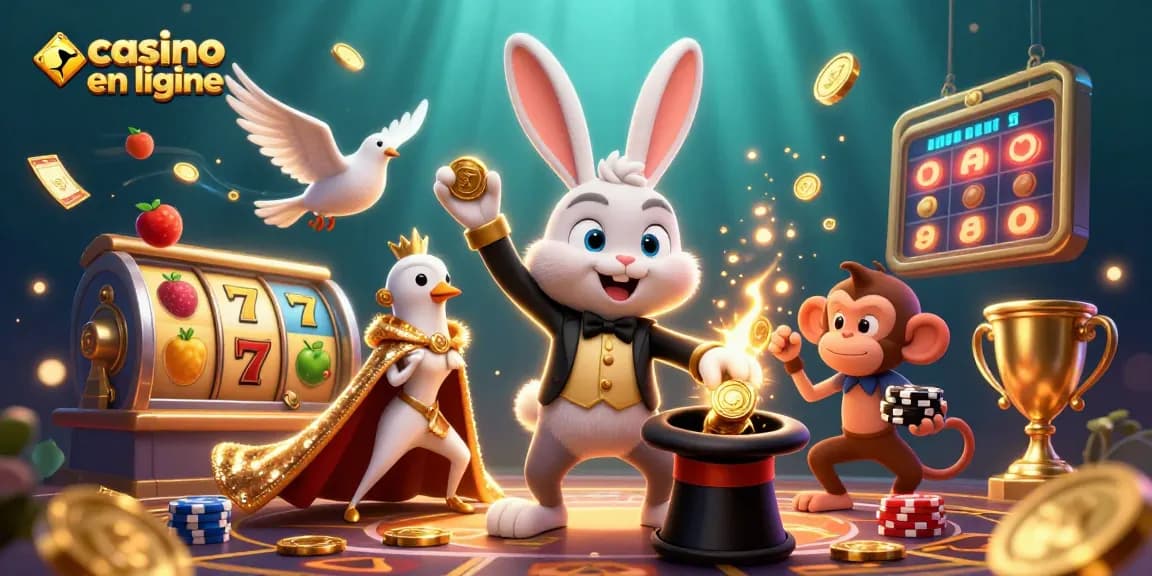 Plongez dans l'univers du casino en ligne avec ce visuel captivant.
