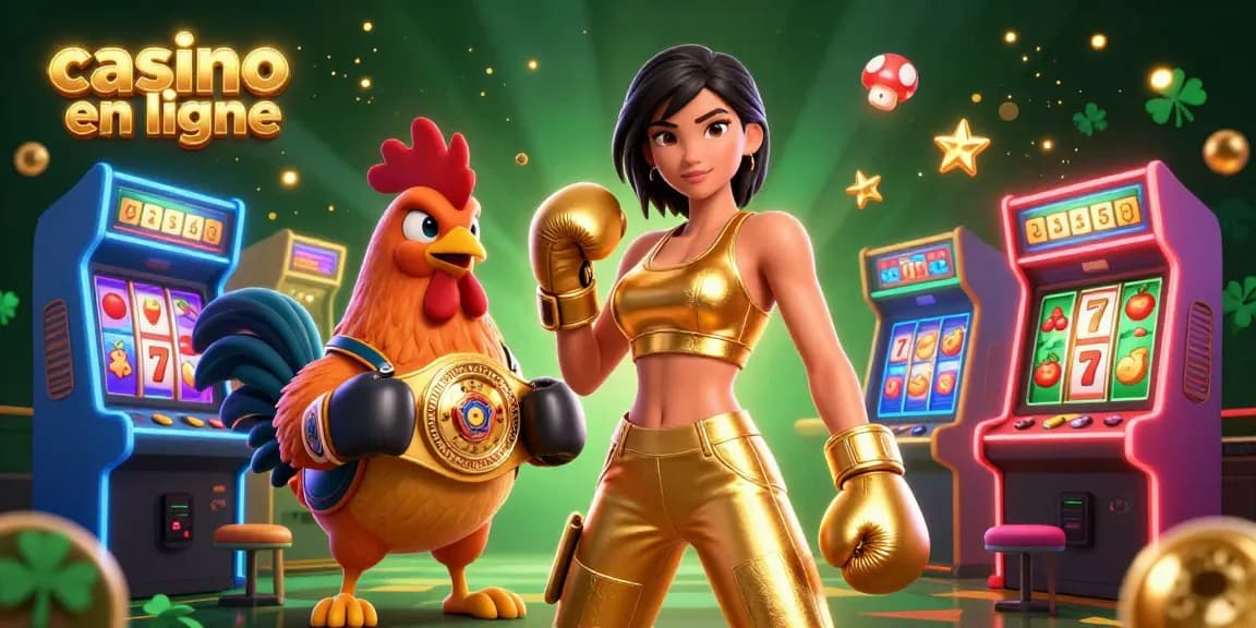 Experience exciting gameplay at casino en ligne with vibrant characters and animated game elements.