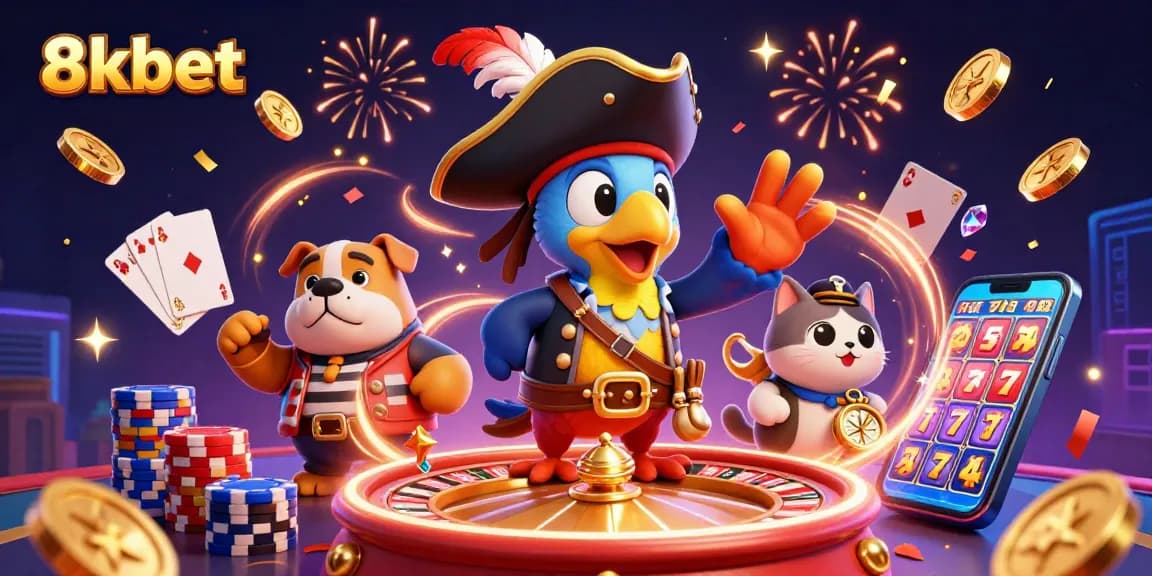 Experience thrilling gameplay at 8kbet with dynamic casino elements and vibrant characters.