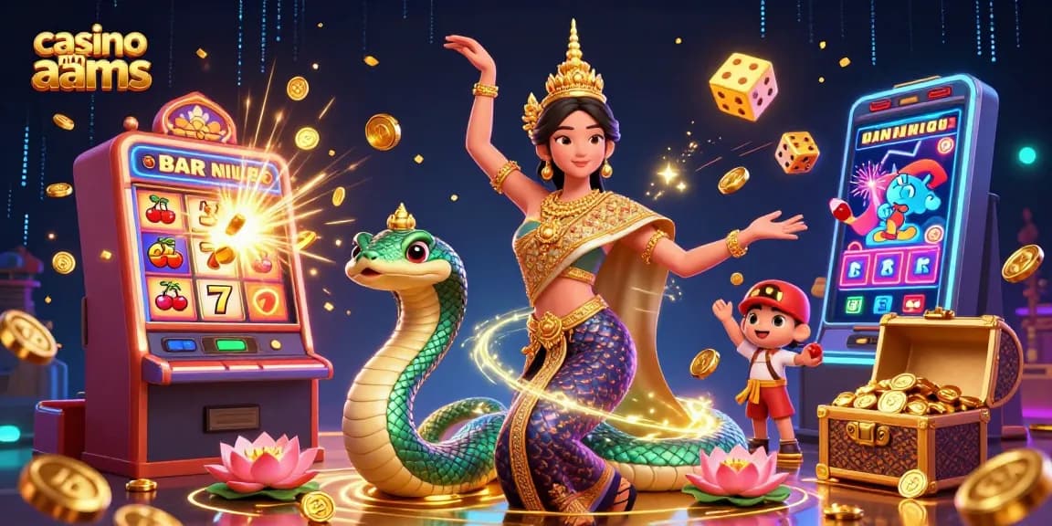 Vivi emozionanti esperienze di gioco nei casinò non AAMS con vivaci illustrazioni 3D che mostrano slot machine ed elementi incantevoli.