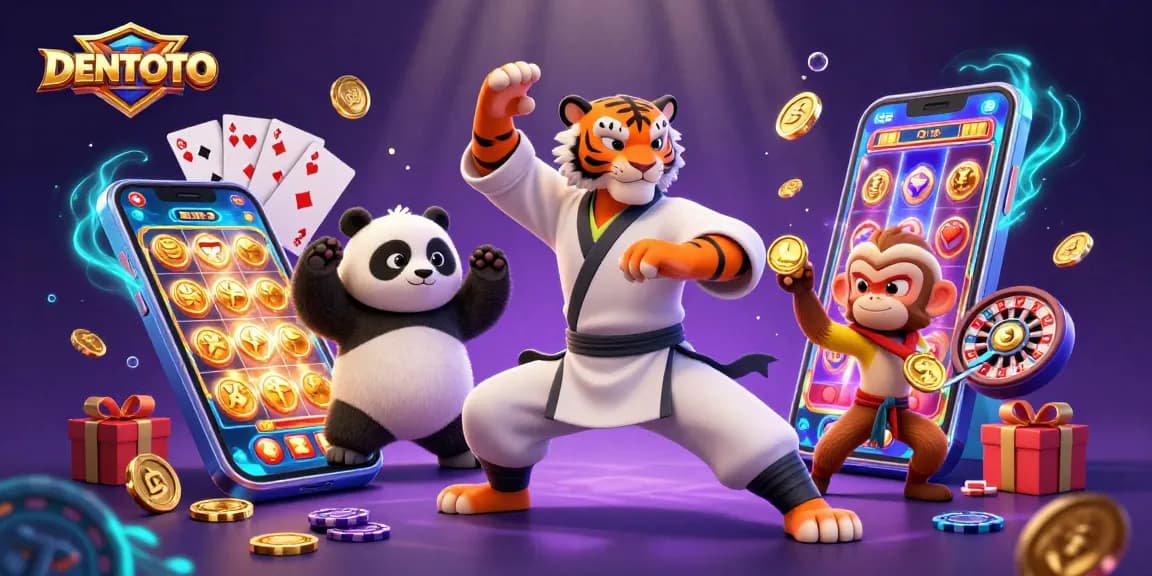 DENTOTO brings vibrant, dynamic gambling excitement with a kung fu theme, showcasing expert slots gameplay.