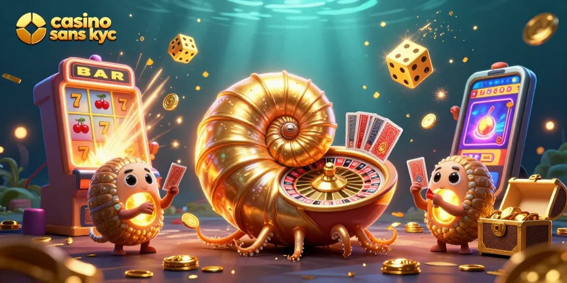 Jouer dans un casino sans KYC avec un nautilus géant et une machine à sous explosive.