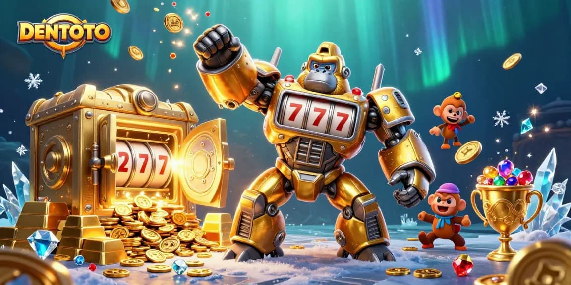 DENTOTO transforms the casino experience with vibrant mech action and spinning slots.