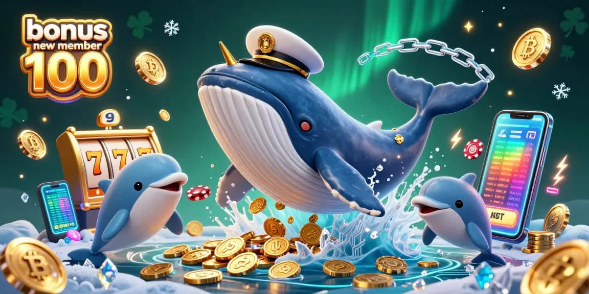 Claim your bonus new member 100 with thrilling slots featuring whales, dolphins, and crypto coins.