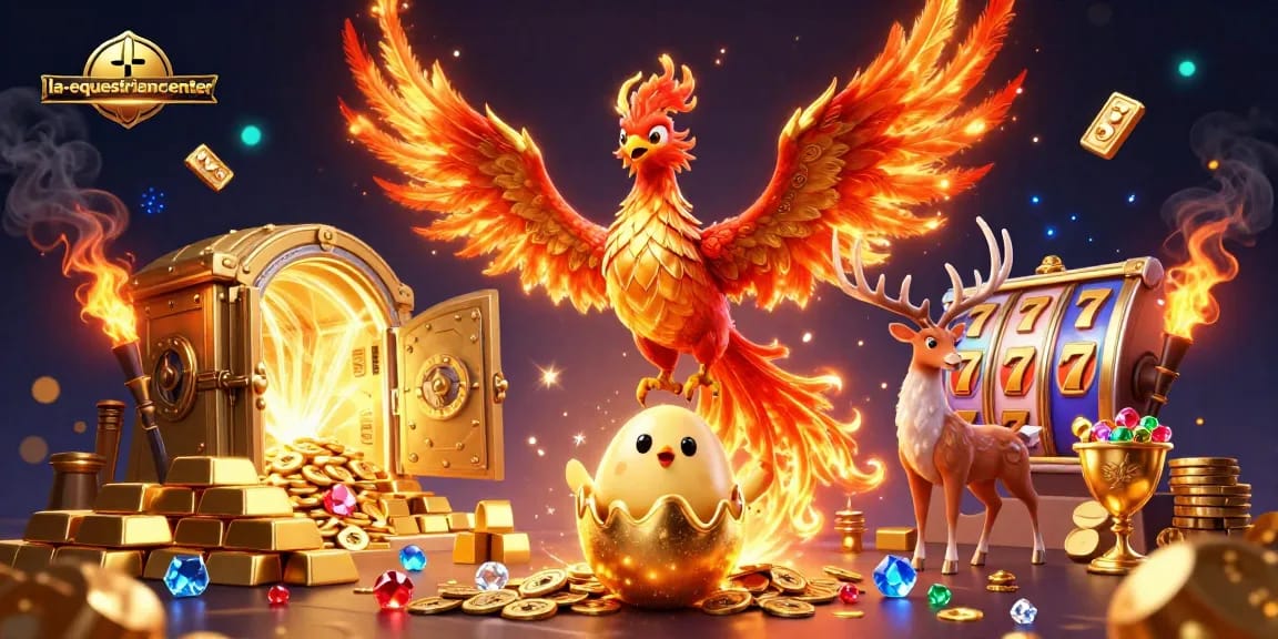 Engage with exciting gaming adventures at la-equestriancenter featuring mystical creatures in a captivating casino setup.