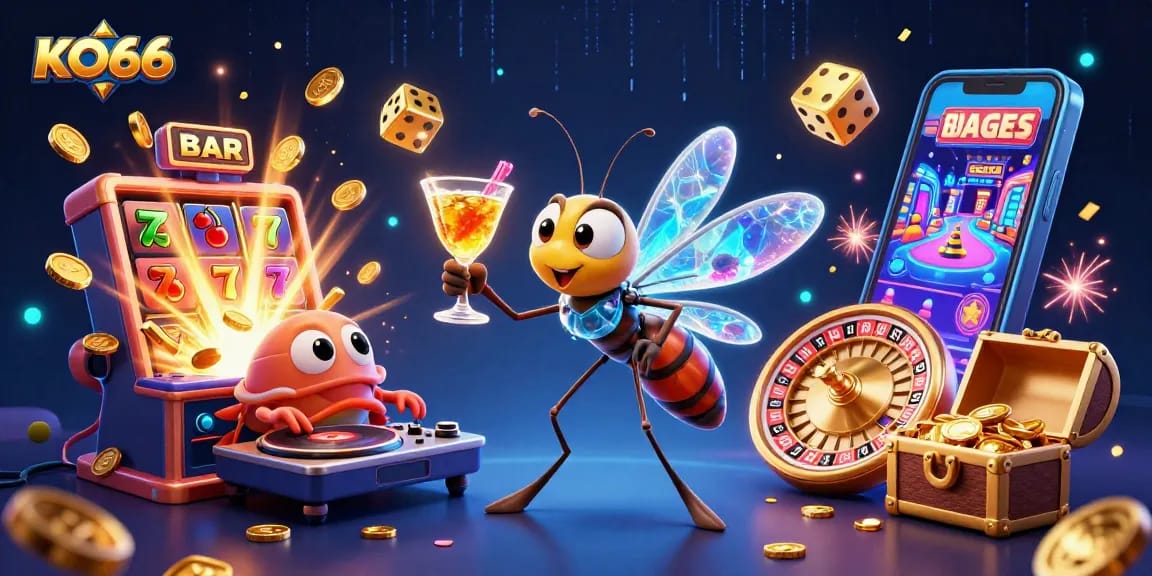 Play engaging casino games with KO66 featuring vibrant characters and exciting themes.