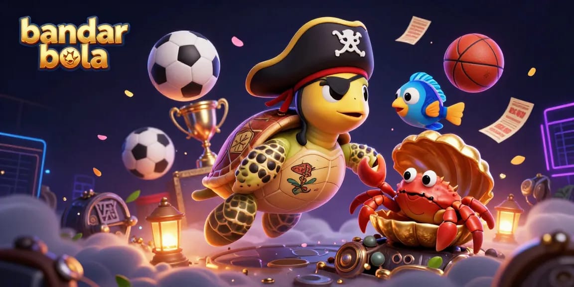 Bet on bandar bola with thrilling sports betting action and vibrant graphics.