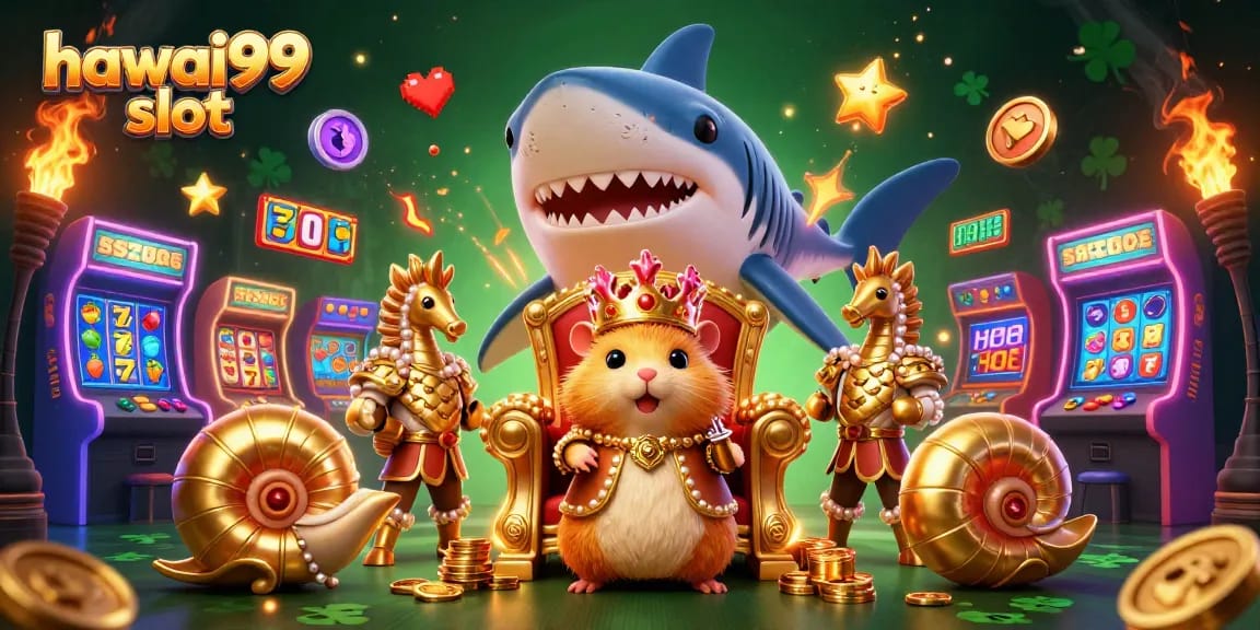 Experience the excitement of the hawai99 slot with vibrant characters and dynamic game elements.