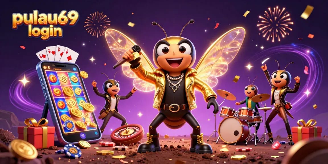 Engage in thrilling gaming experiences with pulau69 login amid 3D casino fun with vibrant characters and games.