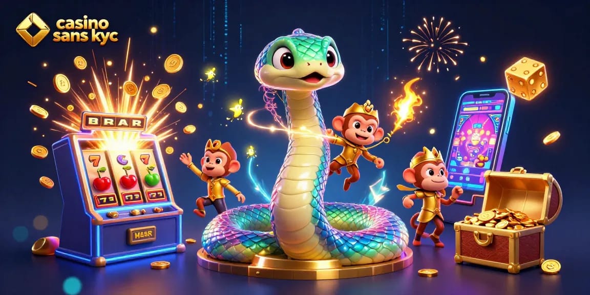Jouez aux jeux de casino sans KYC avec des gains instantanés et des machines à sous éclatantes.