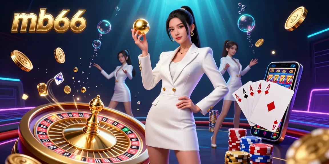 Experience the allure of mb66 casino with vibrant slots and live games in a captivating 3D illustration.