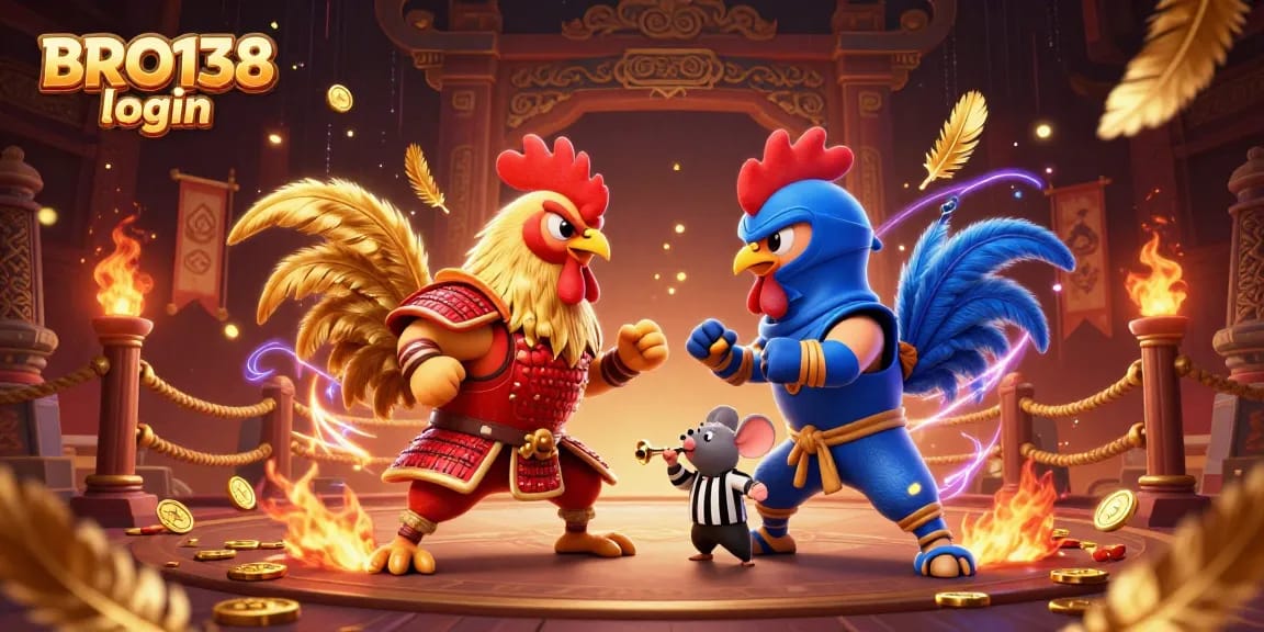 Engage with exciting gameplay and win with BRO138 login in this vibrant online casino illustration.