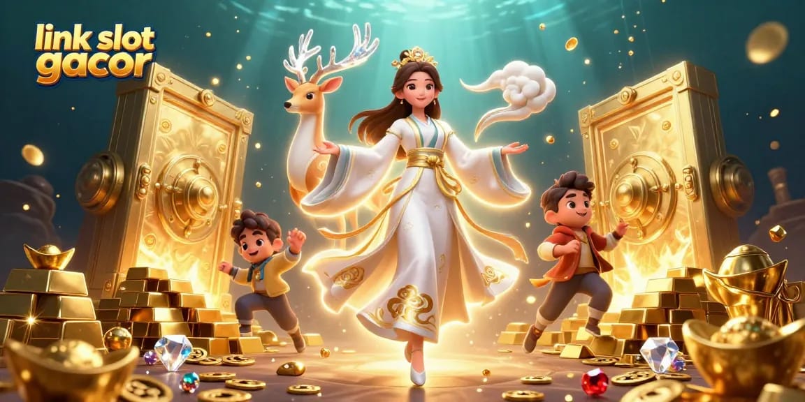 Rasakan sensasi link slot gacor dengan ilustrasi digital bertema kasino yang penuh warna ini.