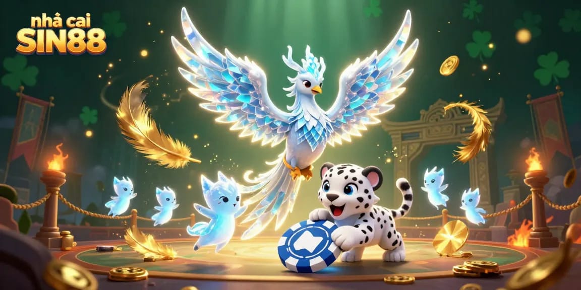 Experience thrilling casino gameplay at nhà cái SIN88 with vibrant characters and dynamic casino elements.