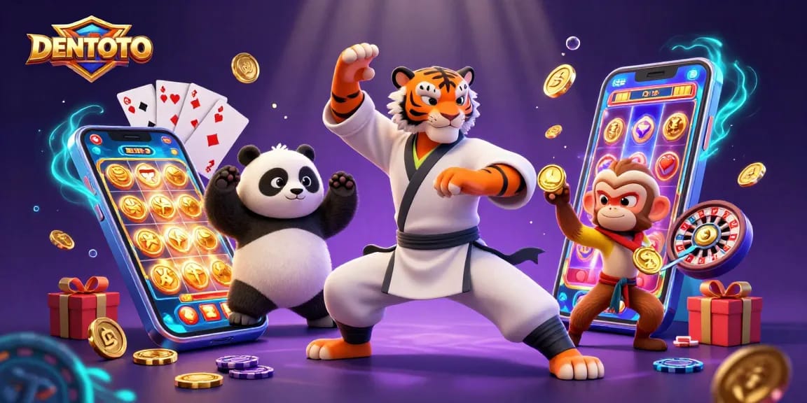 DENTOTO brings vibrant, dynamic gambling excitement with a kung fu theme, showcasing expert slots gameplay.