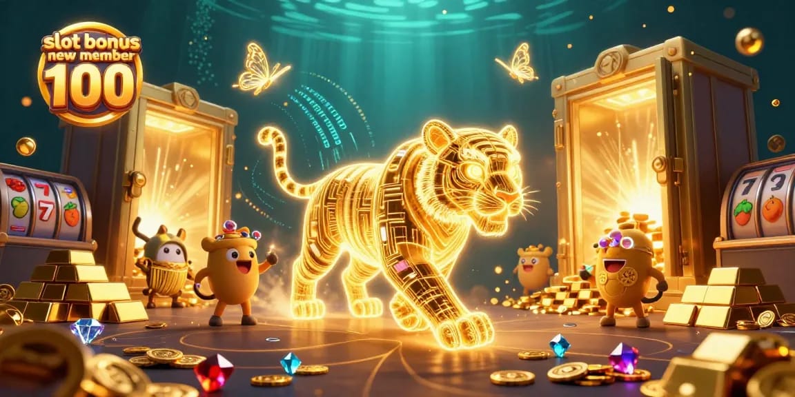 Experience slot bonus new member 100 with exciting gaming action in a vibrant digital casino.