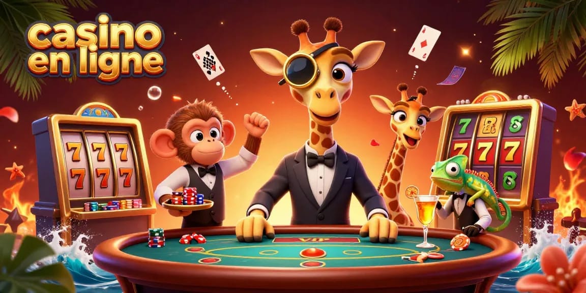 Jouez à des jeux de casino en ligne avec notre illustration de casino captivante.