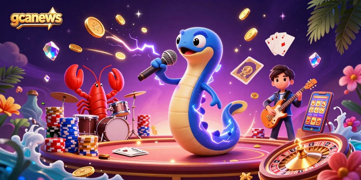 Win big with gcanews as the electric eel DJ performs in an underwater casino!