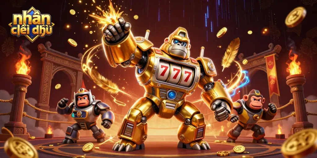 Engage in thrilling gameplay by tapping "nhấn vào đây" for an immersive casino experience.