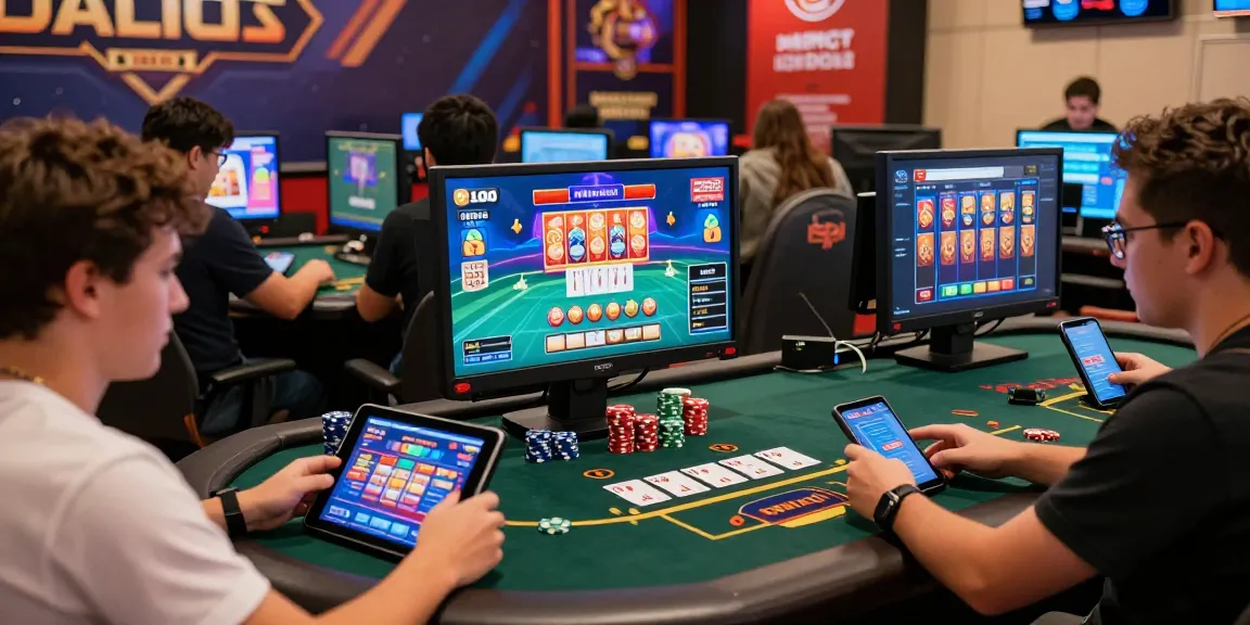 Engaging gamers in vibrant online gaming atmosphere at 68gamebai with colorful game graphics and lively interactions.