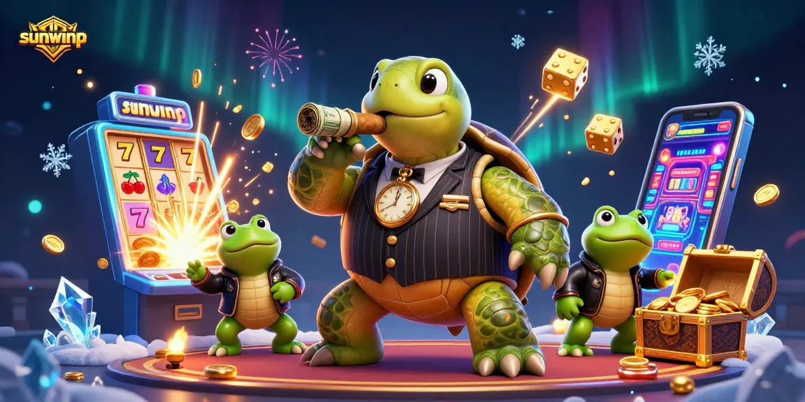 Play exciting casino games with sunwinp's lucky turtle and vibrant slot machine action.