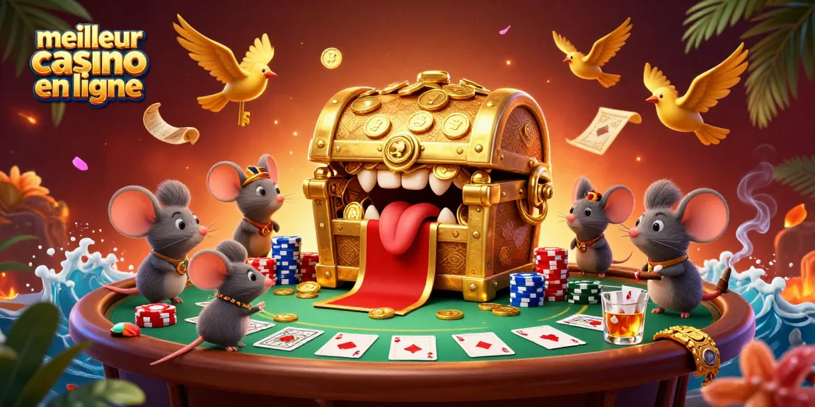 Profitez des jeux au meilleur casino en ligne avec cette illustration captivante et colorée.
