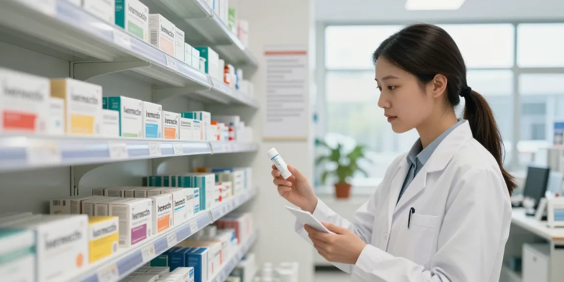 Ivermectin dosage for humans reviewed by pharmacist in a modern pharmacy setting