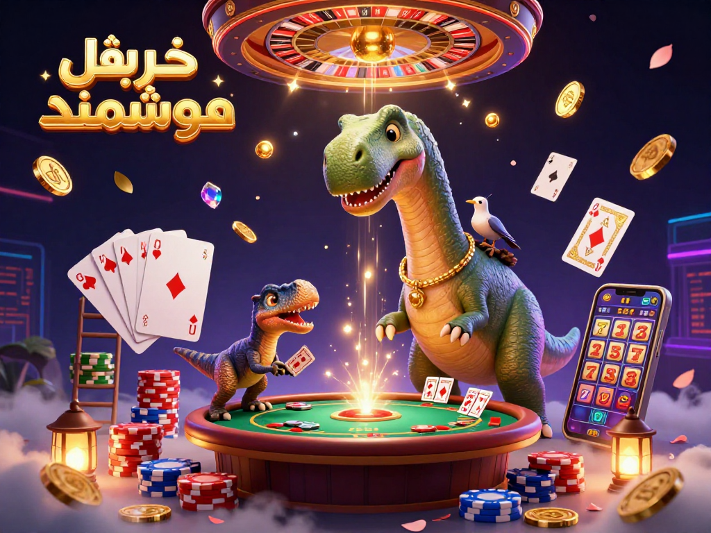 Engage with خرید قفل هوشمند in a vibrant casino scene filled with dynamic gambling elements and lively characters.