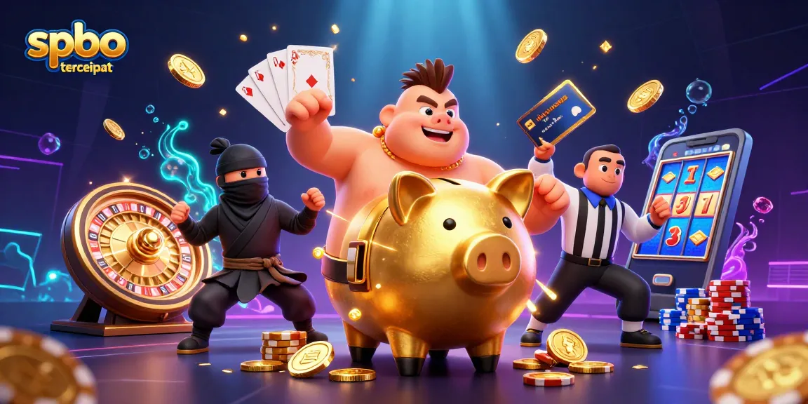 Engage players with spbo tercepat, highlighting a vibrant casino scene featuring a sumo wrestler, ninja, and samurai.