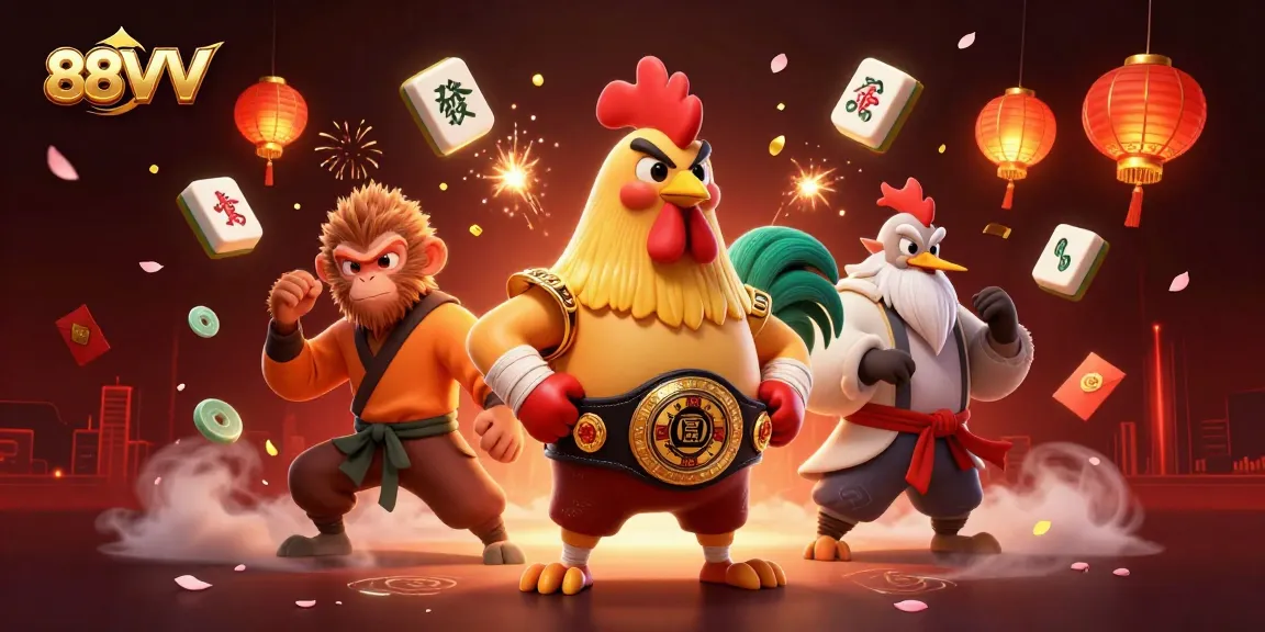 Engage in thrilling gameplay with 88VV, featuring vibrant characters and dynamic gambling elements.