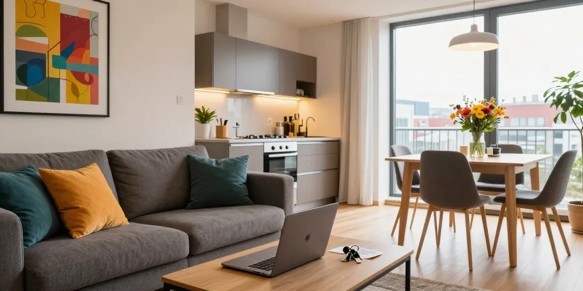 Monteurzimmer mieten Hannover: Gemütliches Apartment mit moderner Einrichtung und viel Licht.