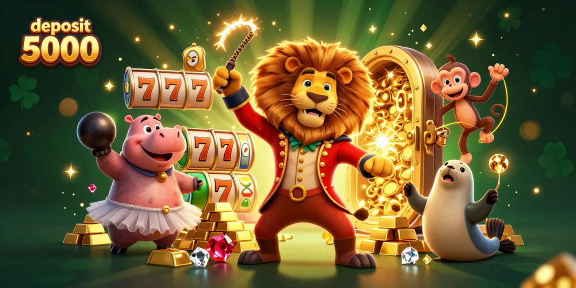 Experience the thrill of deposit 5000 gameplay with vibrant characters and rich casino visuals.