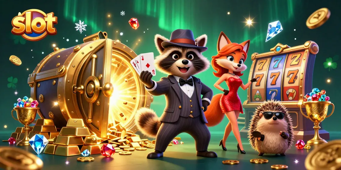 Experience the thrill of slot games with a vibrant scene featuring rich visuals and iconic symbols.