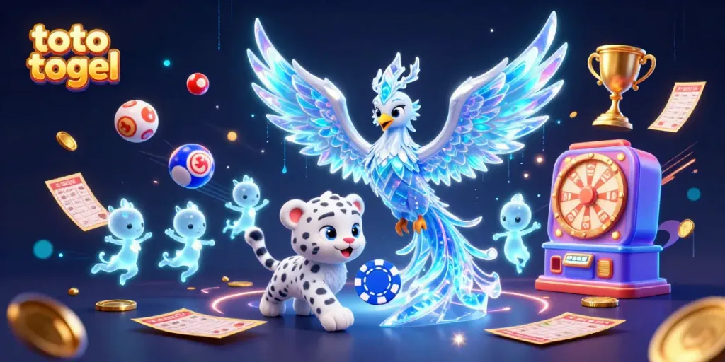 Engage in the excitement of toto togel with an ice phoenix and enchanting elements in vibrant 3D.