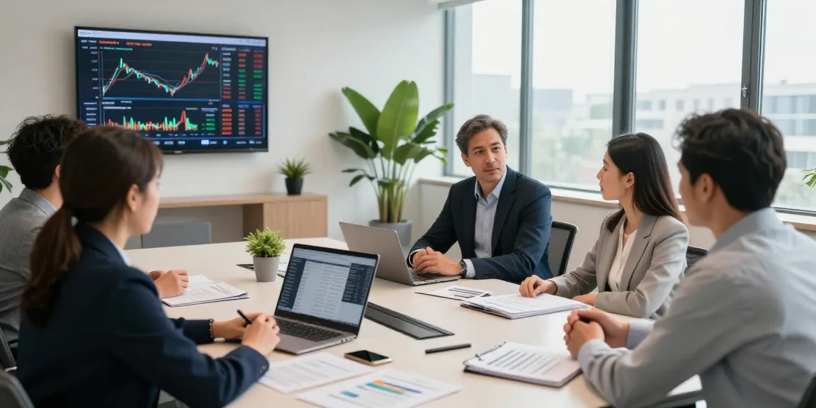 Serge Robichaud discussing financial strategies in a modern office setting.