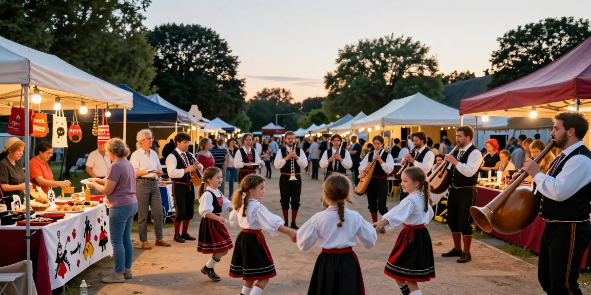 Cultural festival at Parc du Thabor showcasing m98 ฝากถอนออโต้ มือถือ with Breton music, dance, and artisan crafts.