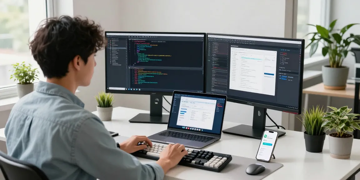 Developer menggunakan https://codestus.com/posts/huong-dan-su-dung-usecallback-trong-react di ruang kerja modern dengan suasana produktif.