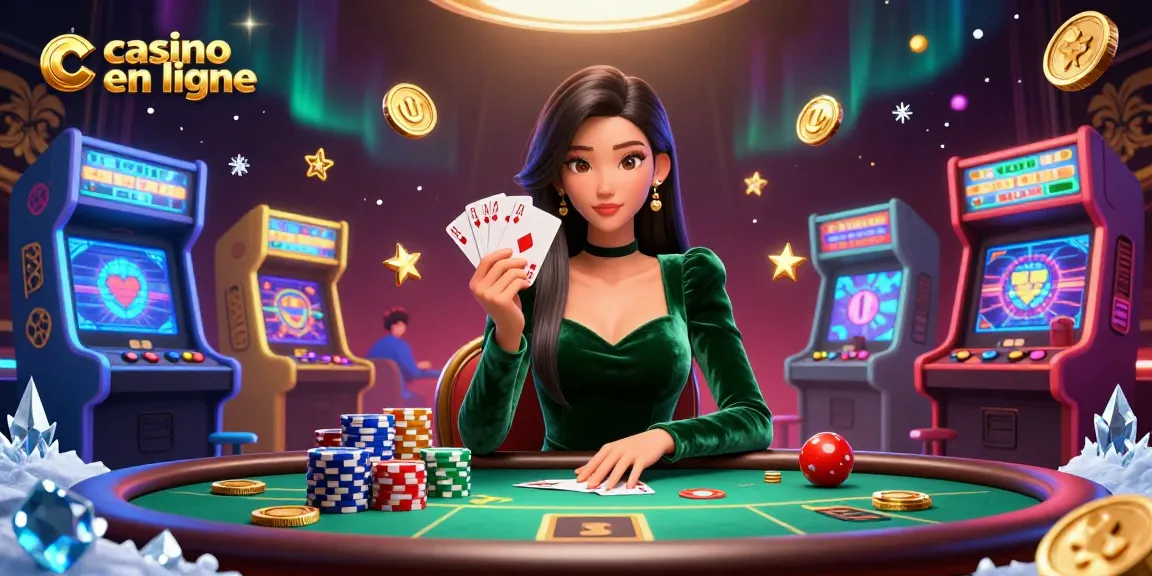 Découvrez une expérience de jeu immersive dans un casino en ligne avec une action de poker animée.