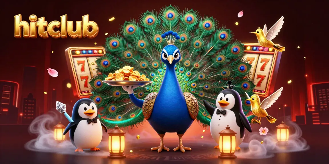 Experience the thrill of hitclub with vibrant casino elements in a stunning 3D illustration.