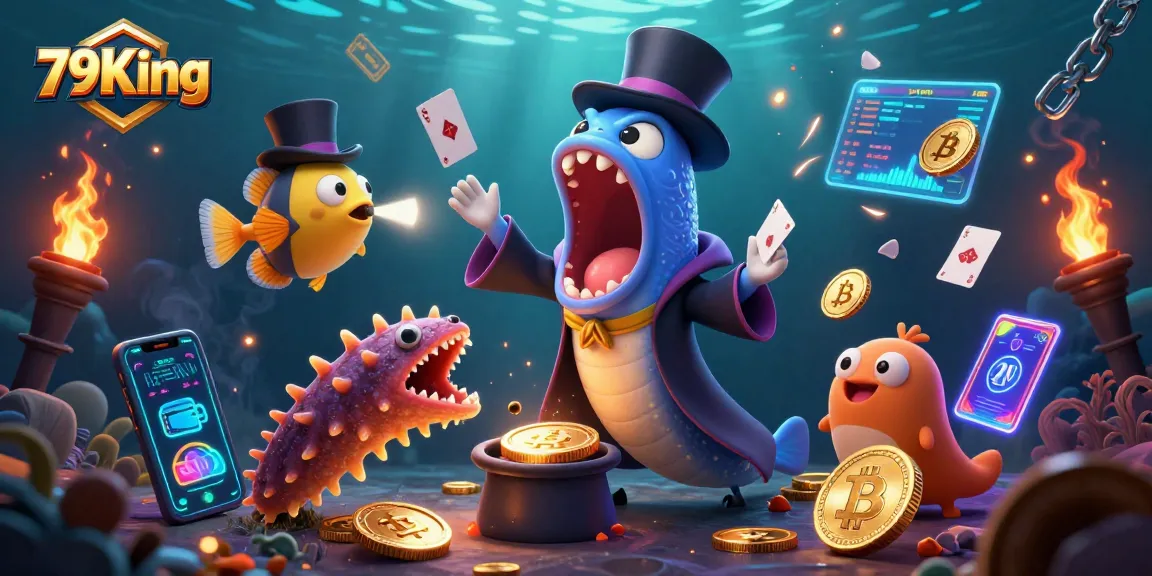 Experience thrilling gameplay at 79King with a vibrant underwater casino scene showcasing exciting elements.