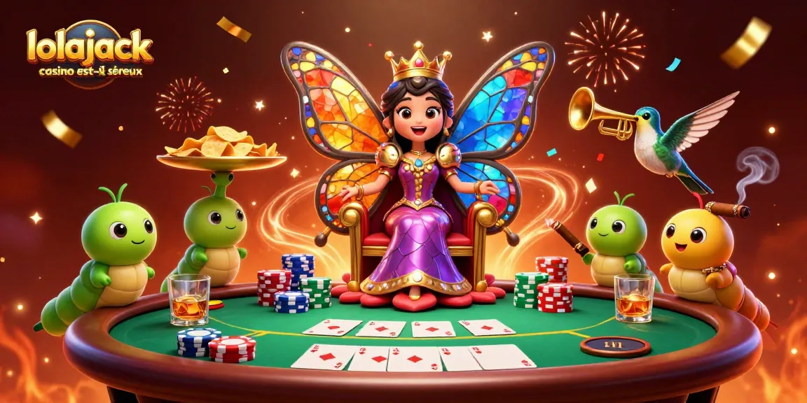 Experience the charm of lolajack casino est-il sérieux with a vibrant and colorful casino theme featuring dynamic game elements.